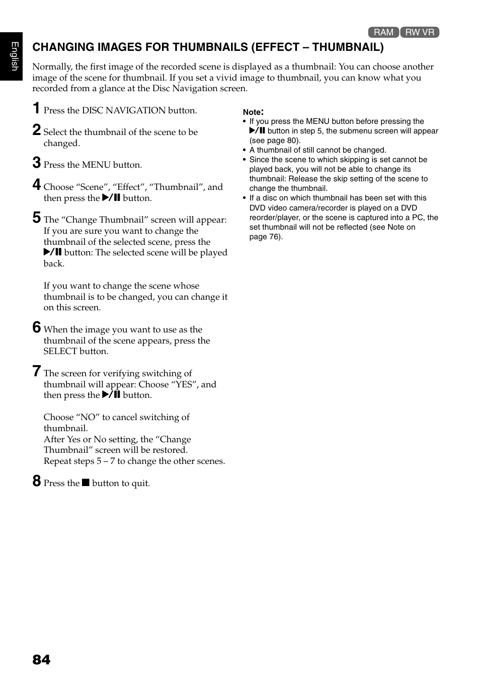 Hitachi DZ-B35A User Manual | Page 84 / 167