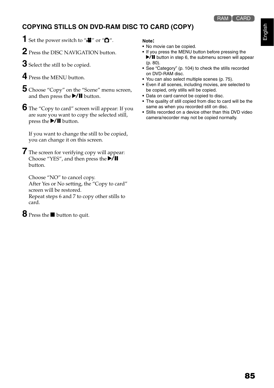 Hitachi DZ-B35A User Manual | Page 85 / 167
