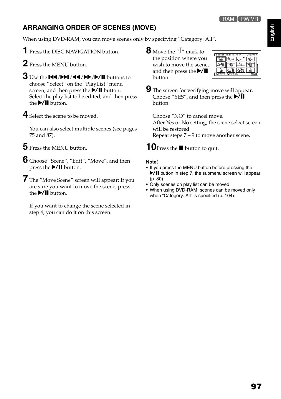 Hitachi DZ-B35A User Manual | Page 97 / 167