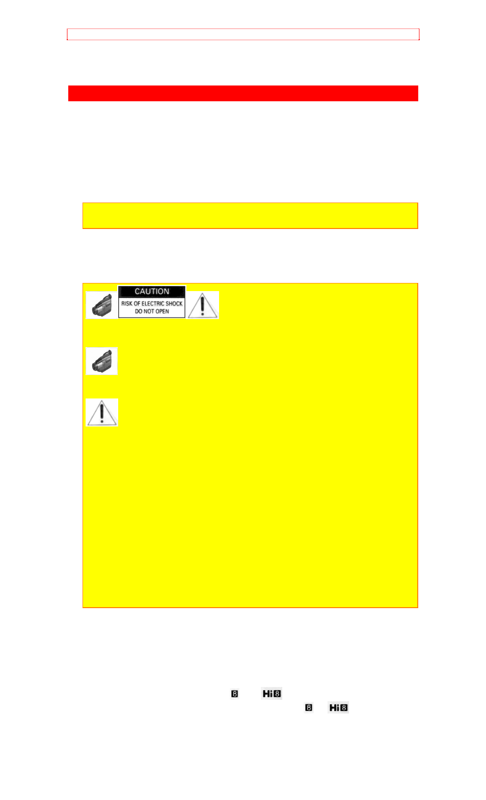 For your safety | Hitachi VM-H71A User Manual | Page 4 / 69