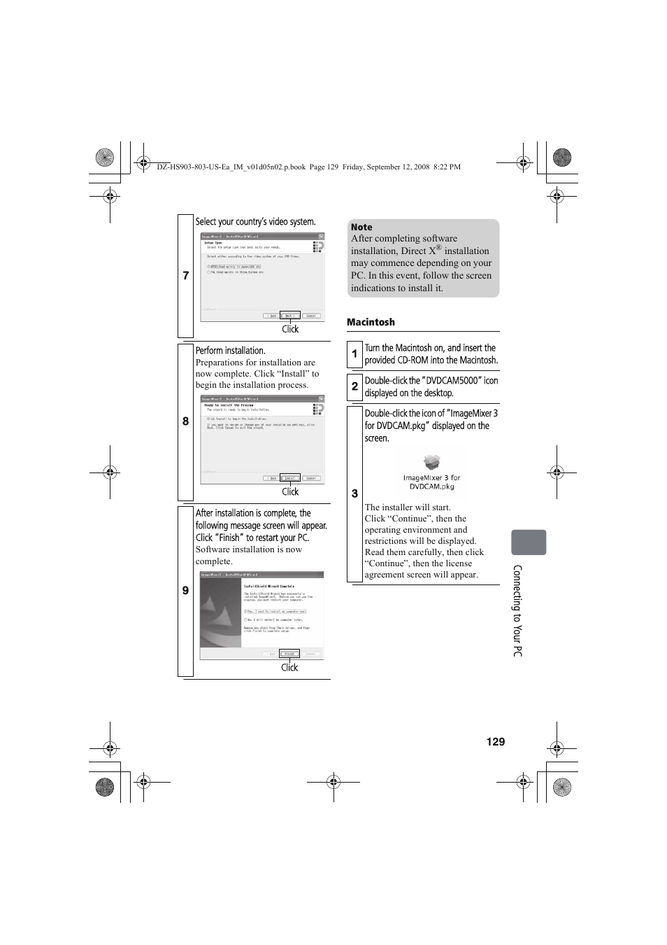 Hitachi DZ-HS803A User Manual | Page 129 / 191
