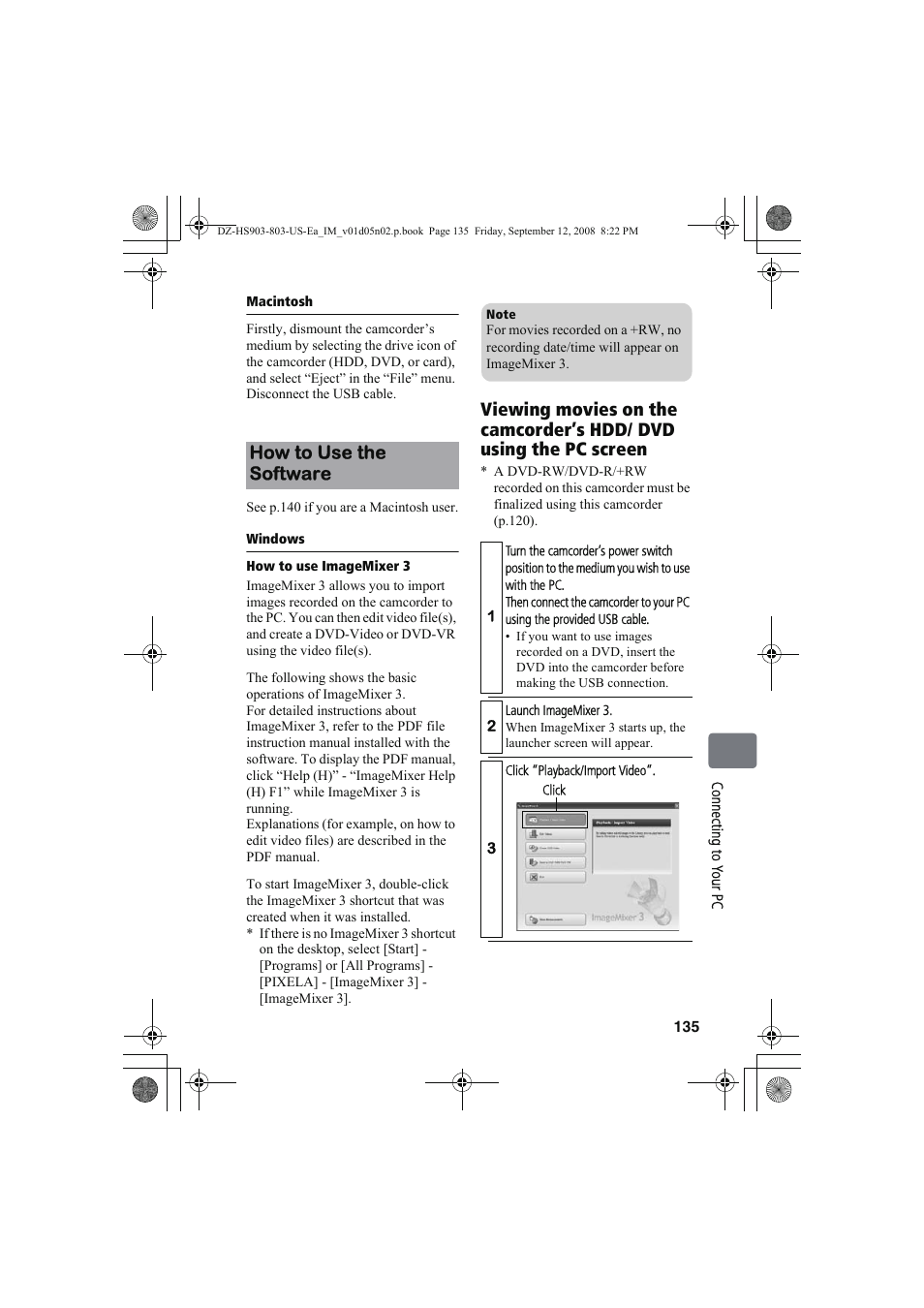 How to use the software | Hitachi DZ-HS803A User Manual | Page 135 / 191