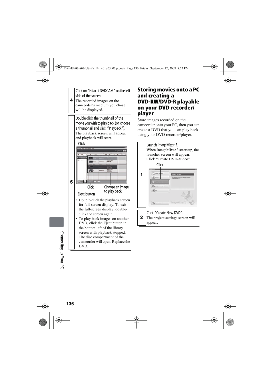 Hitachi DZ-HS803A User Manual | Page 136 / 191