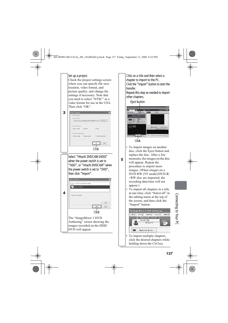 Hitachi DZ-HS803A User Manual | Page 137 / 191