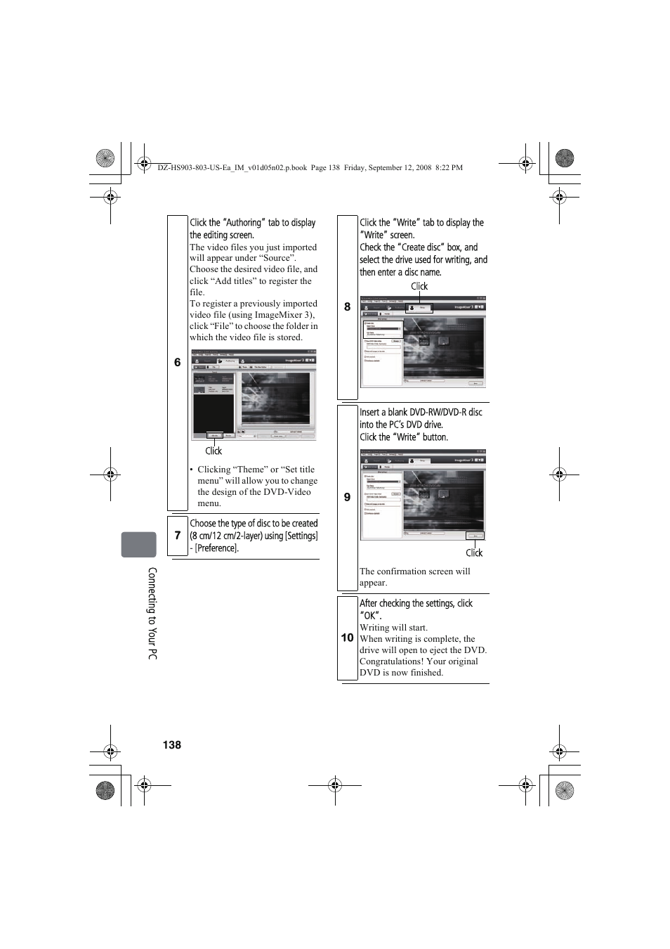 Hitachi DZ-HS803A User Manual | Page 138 / 191