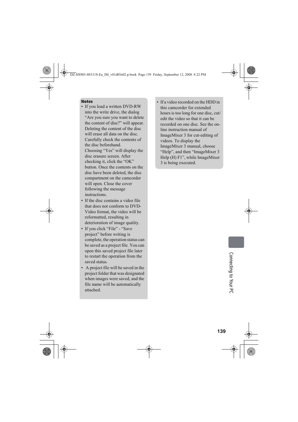 Hitachi DZ-HS803A User Manual | Page 139 / 191