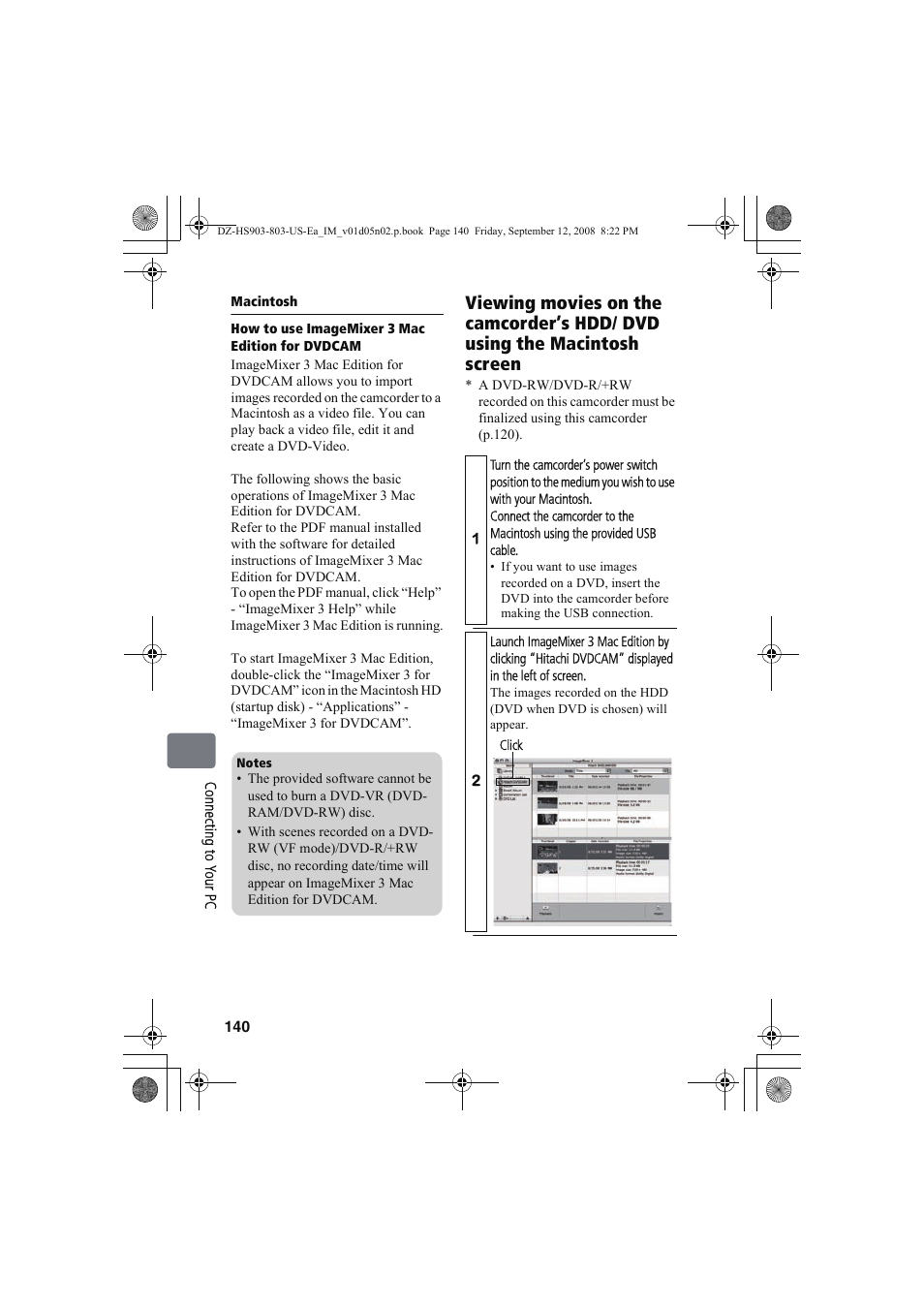 Hitachi DZ-HS803A User Manual | Page 140 / 191