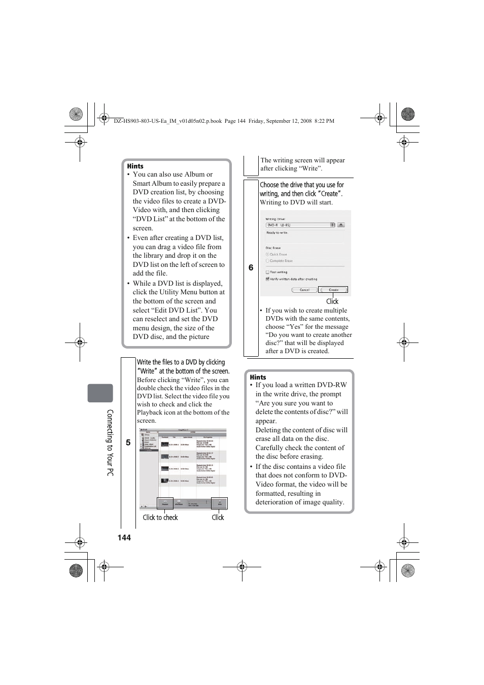 Hitachi DZ-HS803A User Manual | Page 144 / 191