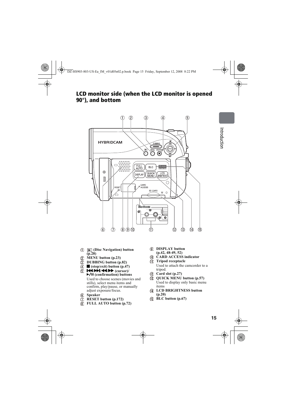 Hitachi DZ-HS803A User Manual | Page 15 / 191