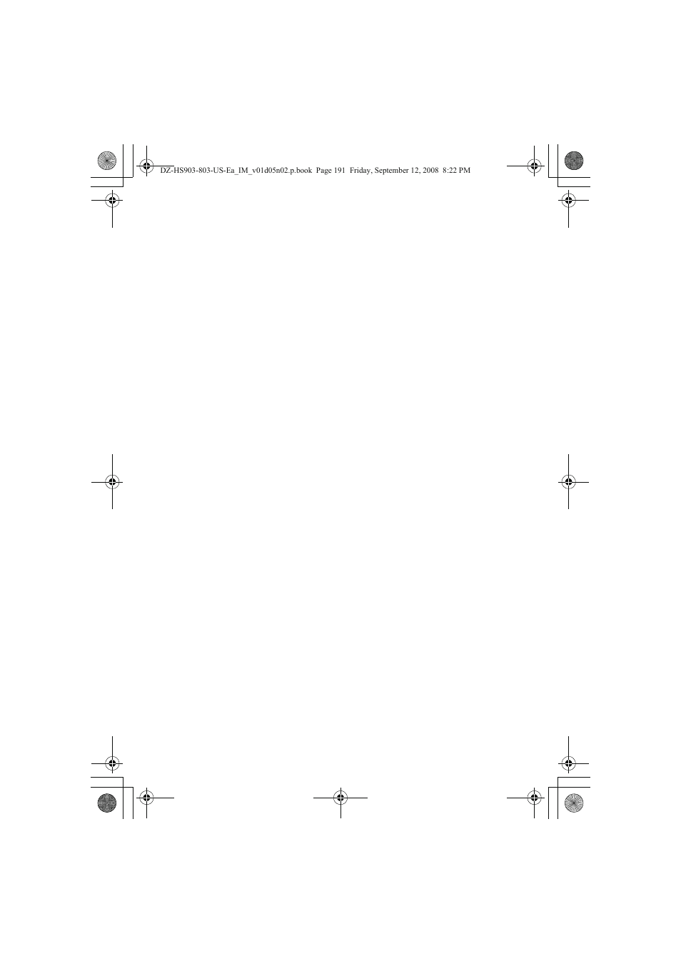 Hitachi DZ-HS803A User Manual | Page 191 / 191