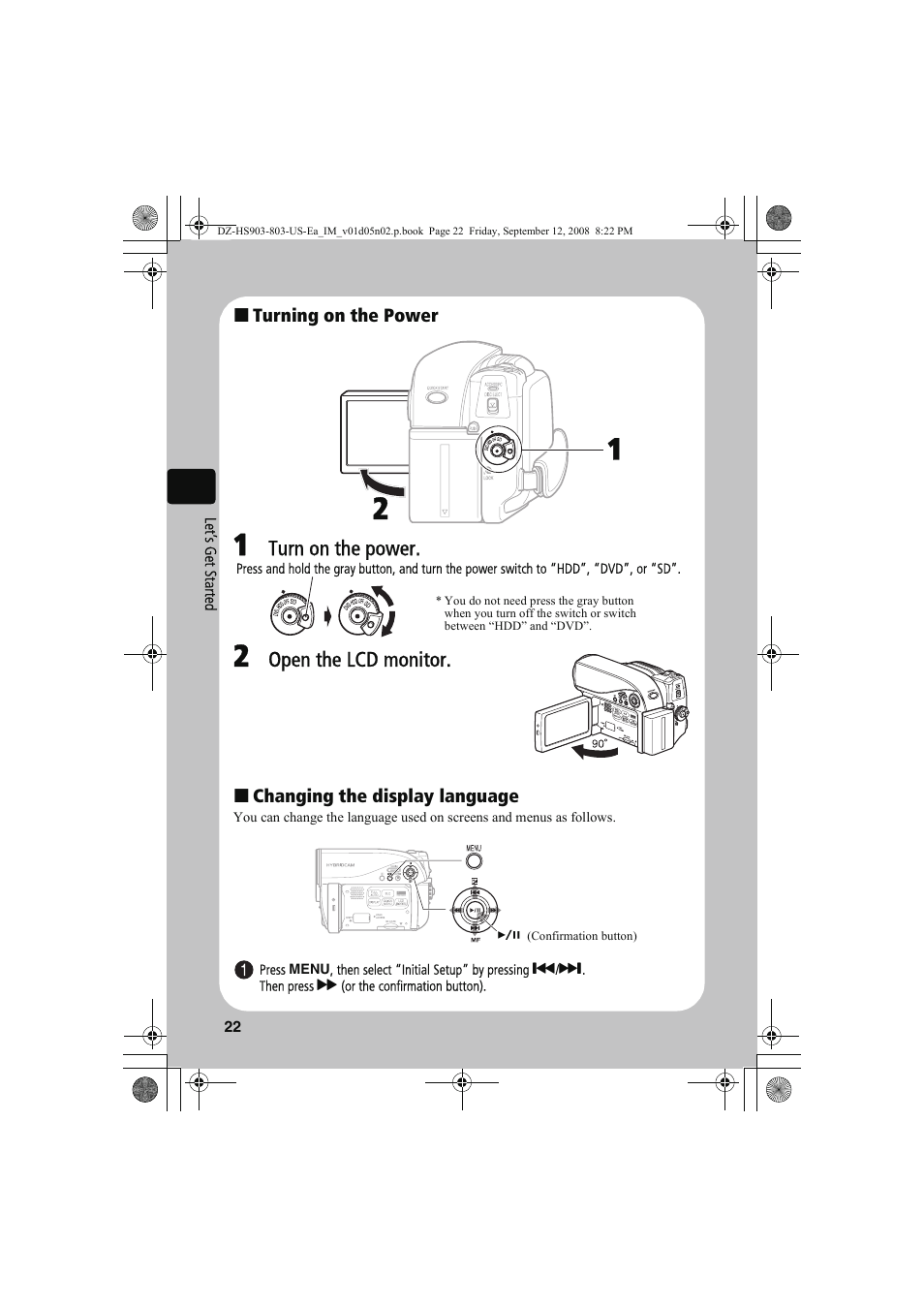 Hitachi DZ-HS803A User Manual | Page 22 / 191