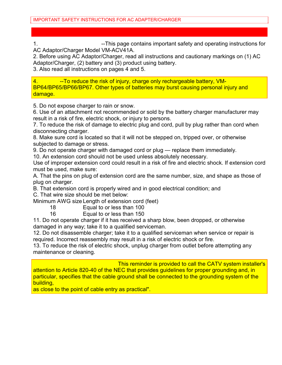 Hitachi VM-8400LA User Manual | Page 10 / 63