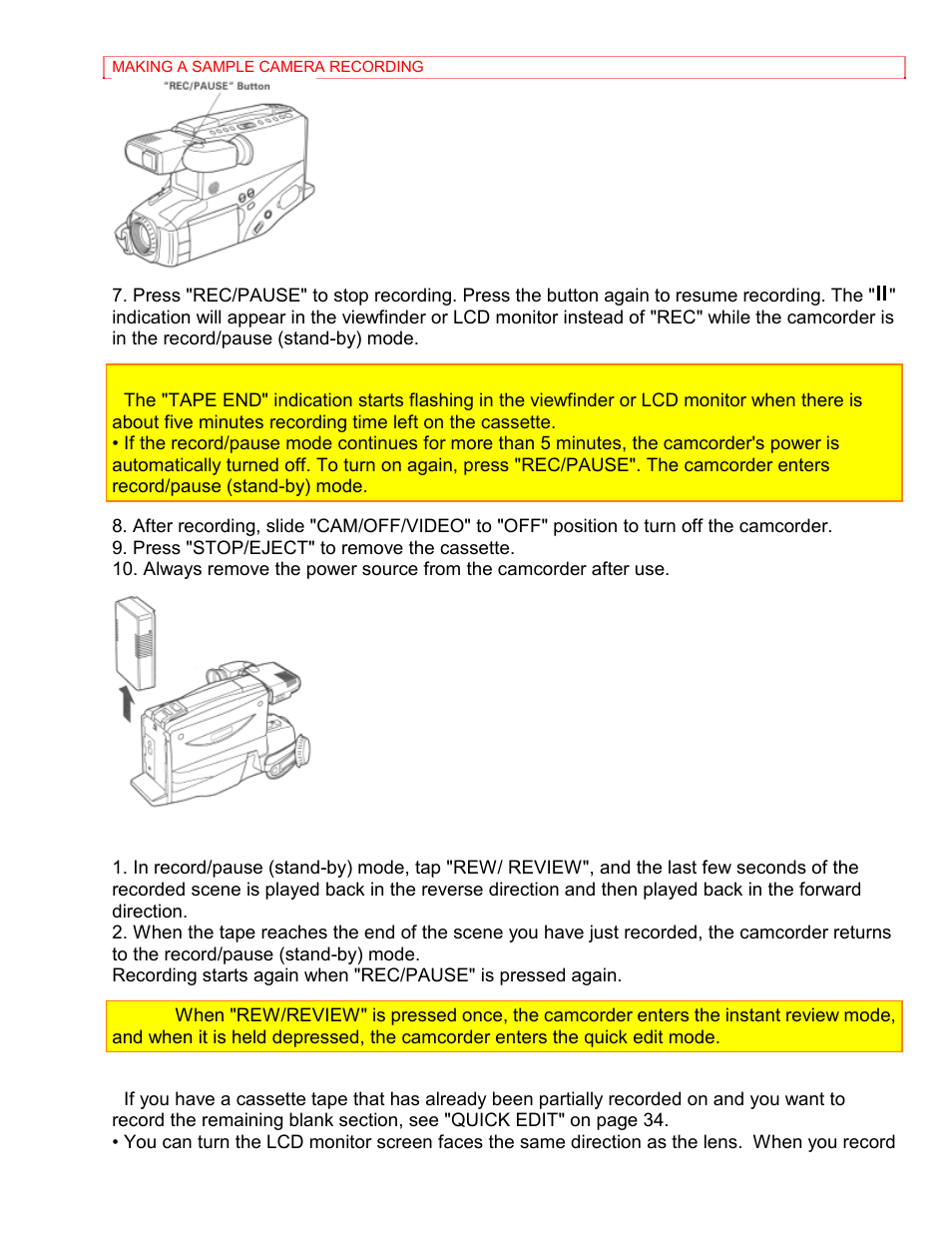 Hitachi VM-8400LA User Manual | Page 23 / 63