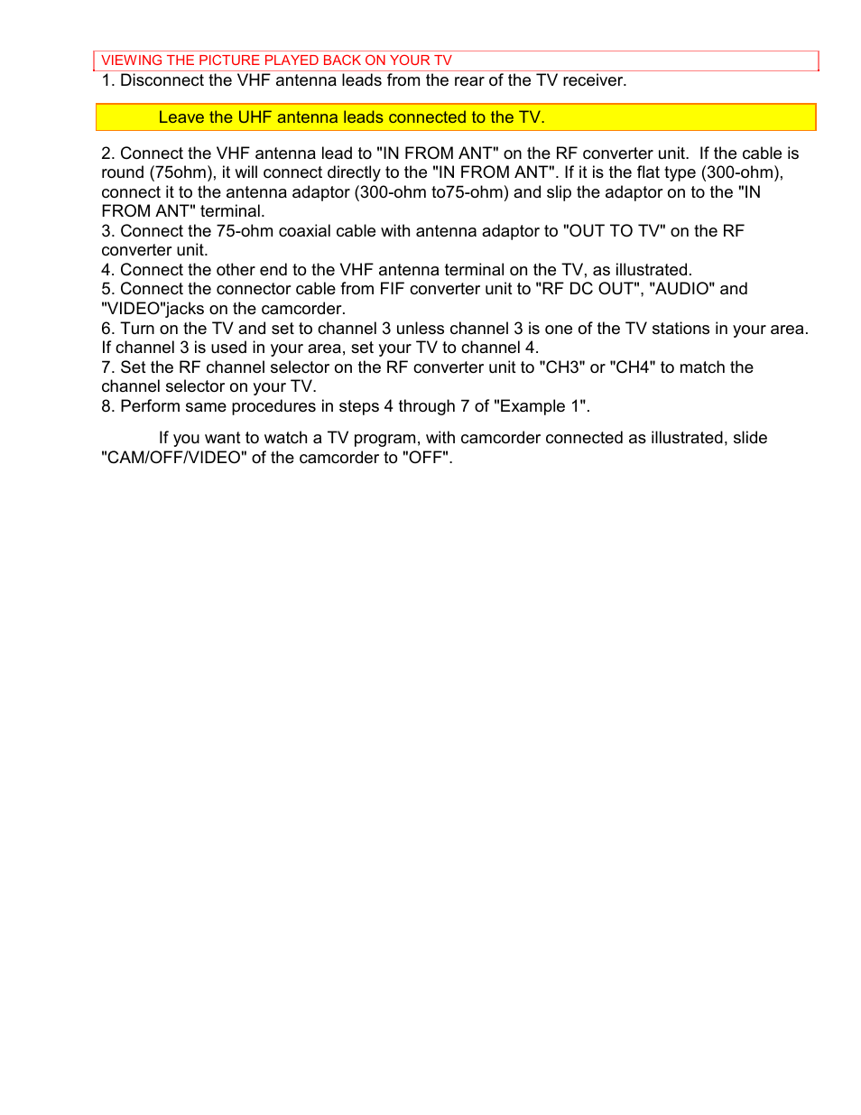 Hitachi VM-8400LA User Manual | Page 51 / 63