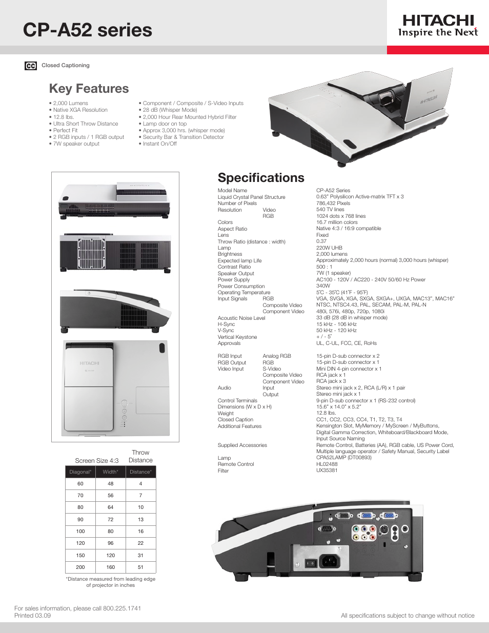 Hitachi UX35381 User Manual | 1 page