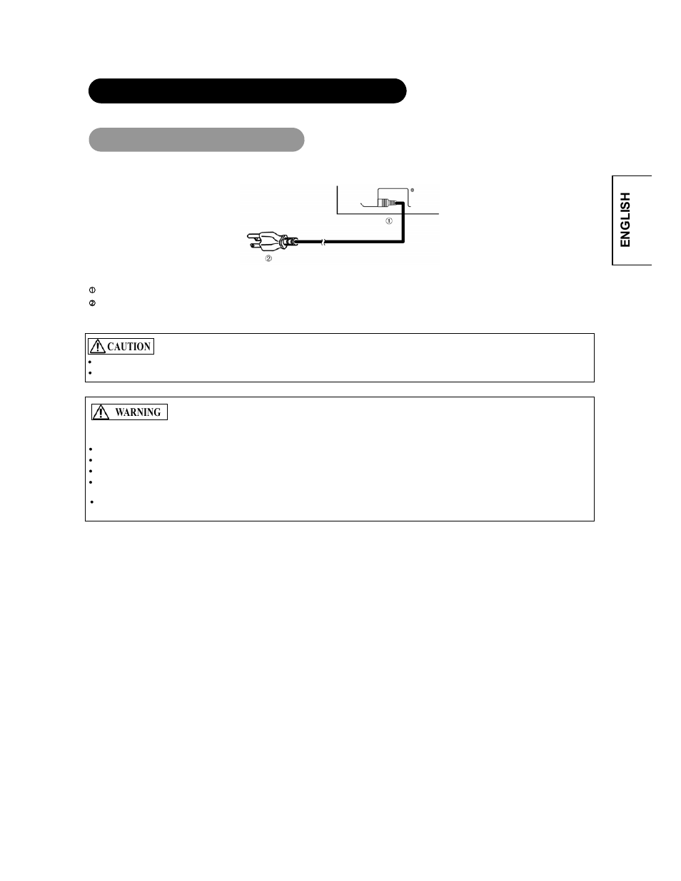 Caution, Warning | Hitachi CMP4221 User Manual | Page 15 / 38