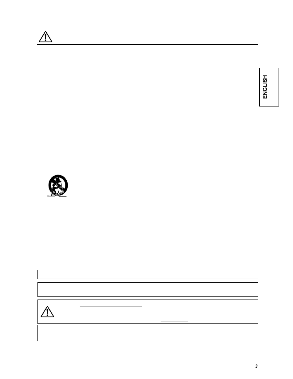 Important safety instructions, English | Hitachi CMP4221 User Manual | Page 3 / 38