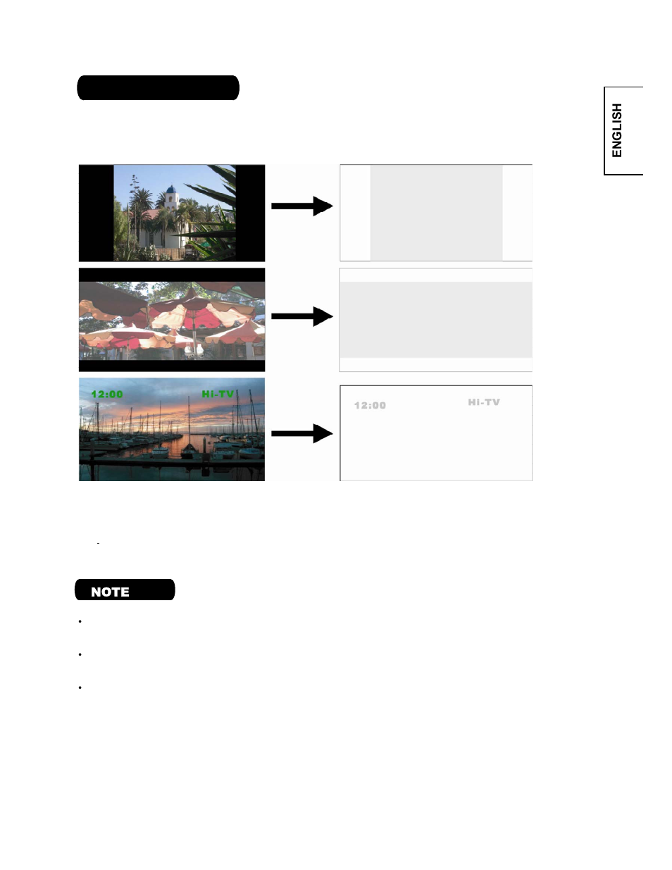 About screen defects, English image retention | Hitachi CMP4221 User Manual | Page 31 / 38