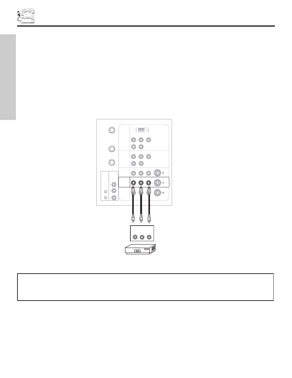 Connecting external video devices, First time use | Hitachi 50V500 User Manual | Page 16 / 84