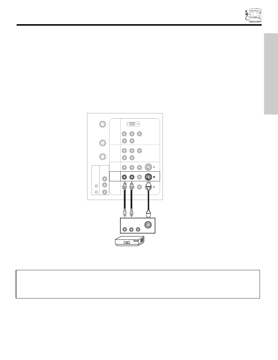 Connecting external video devices, First time use | Hitachi 50V500 User Manual | Page 17 / 84