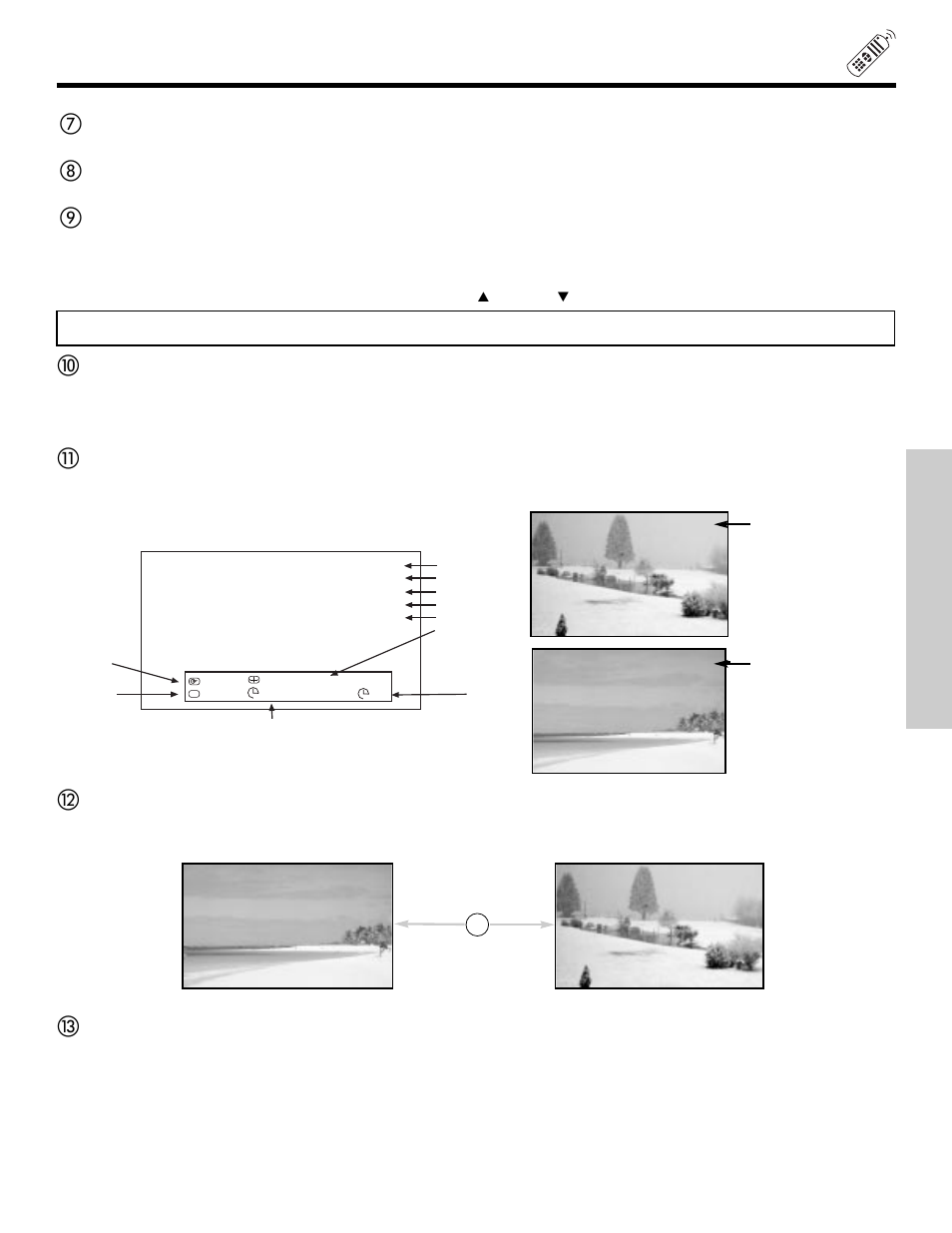 How to use the remote to control your lcd rear ptv, The remote control | Hitachi 50V500 User Manual | Page 25 / 84