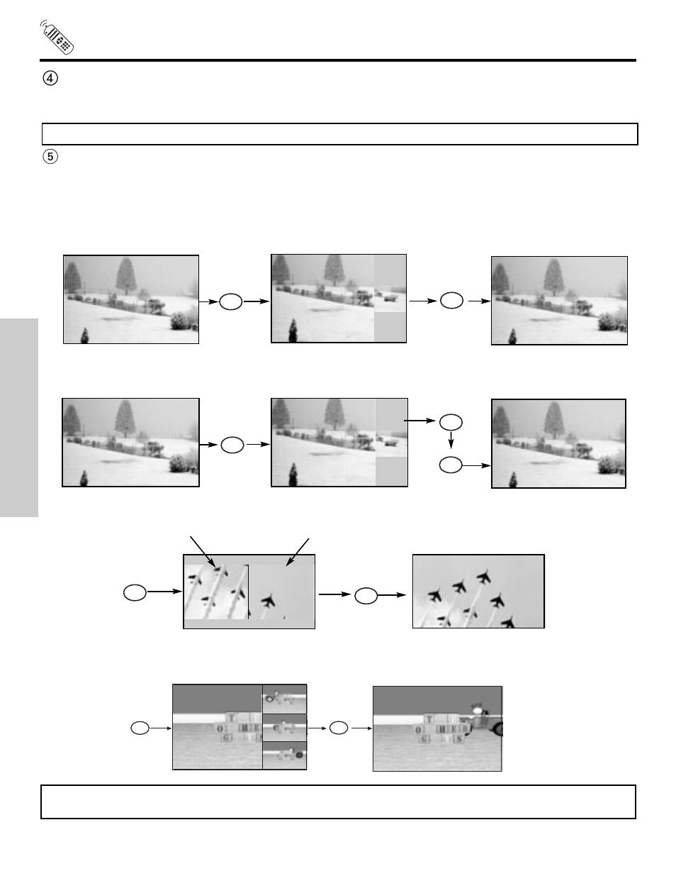 Picture-in-picture (pip), The remote control, Main picture sub picture | Hitachi 50V500 User Manual | Page 36 / 84