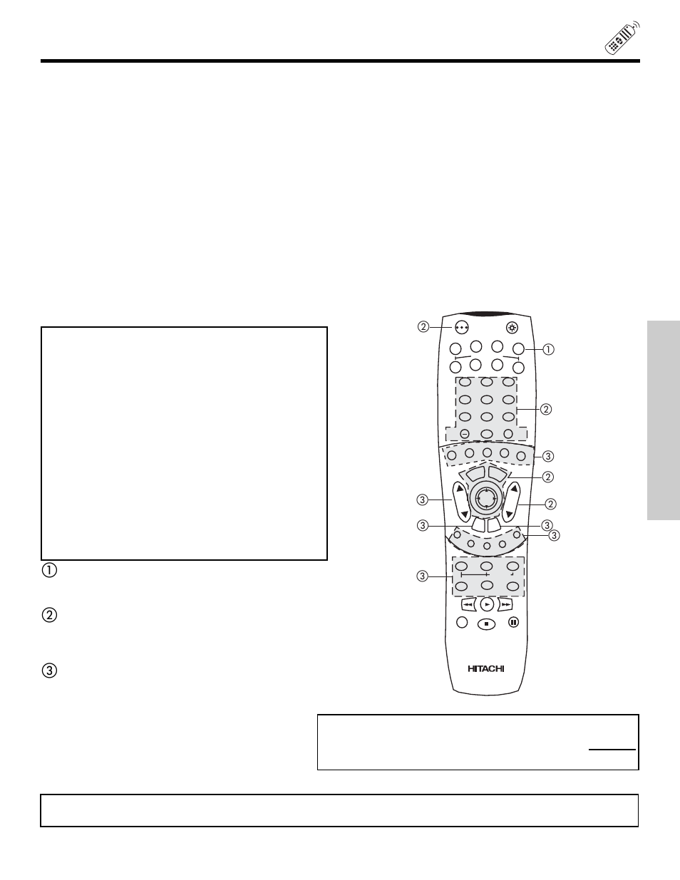 The remote control, My satellite receiver/stb code is | Hitachi 50V500 User Manual | Page 39 / 84