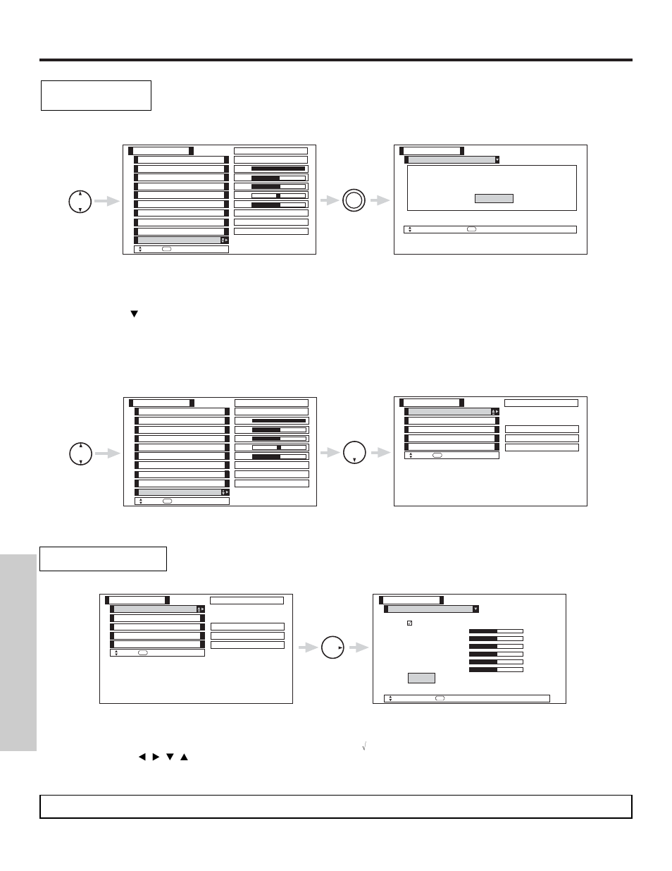 Video, On-screen displa y | Hitachi 50V500 User Manual | Page 48 / 84