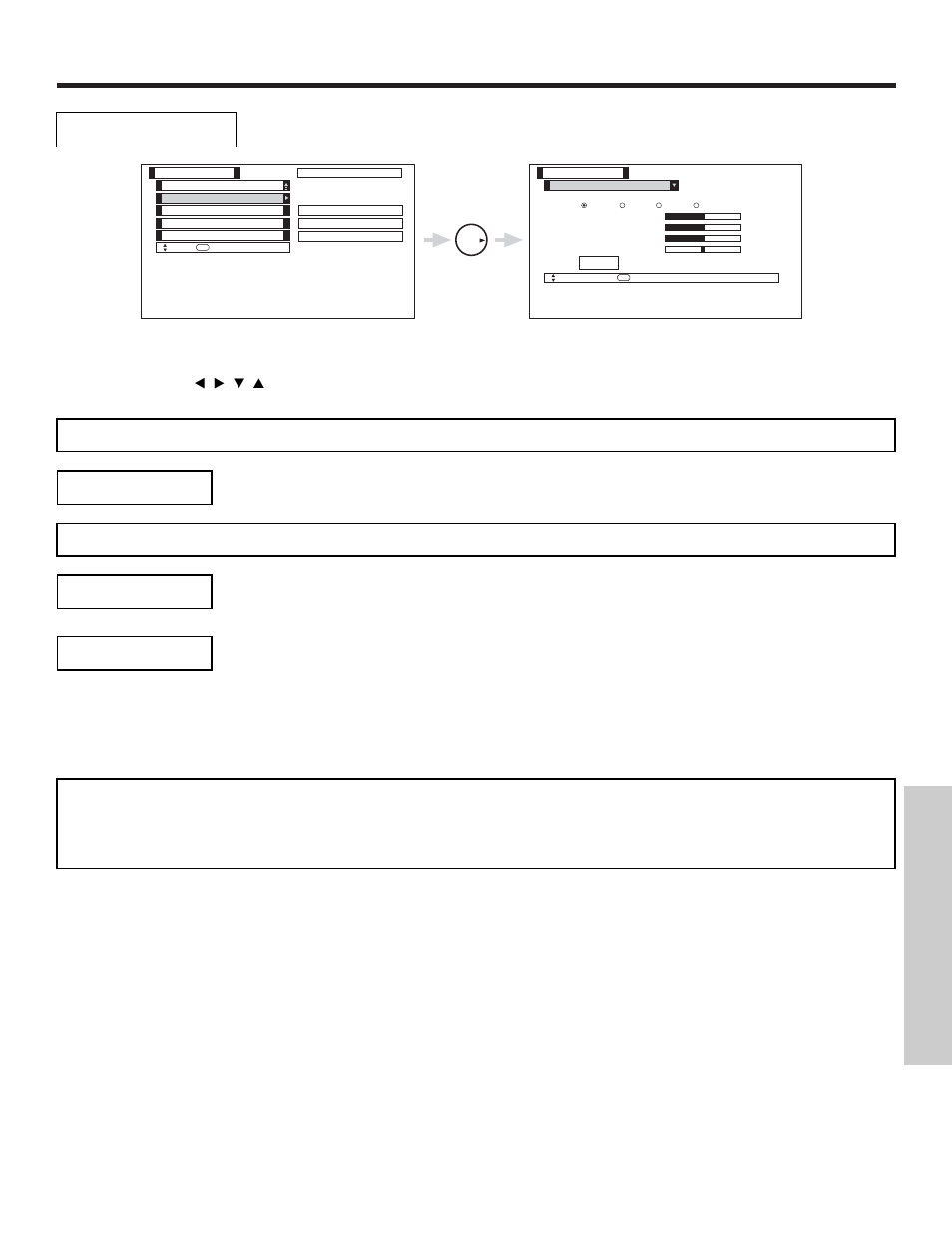 Video, On-screen displa y | Hitachi 50V500 User Manual | Page 49 / 84