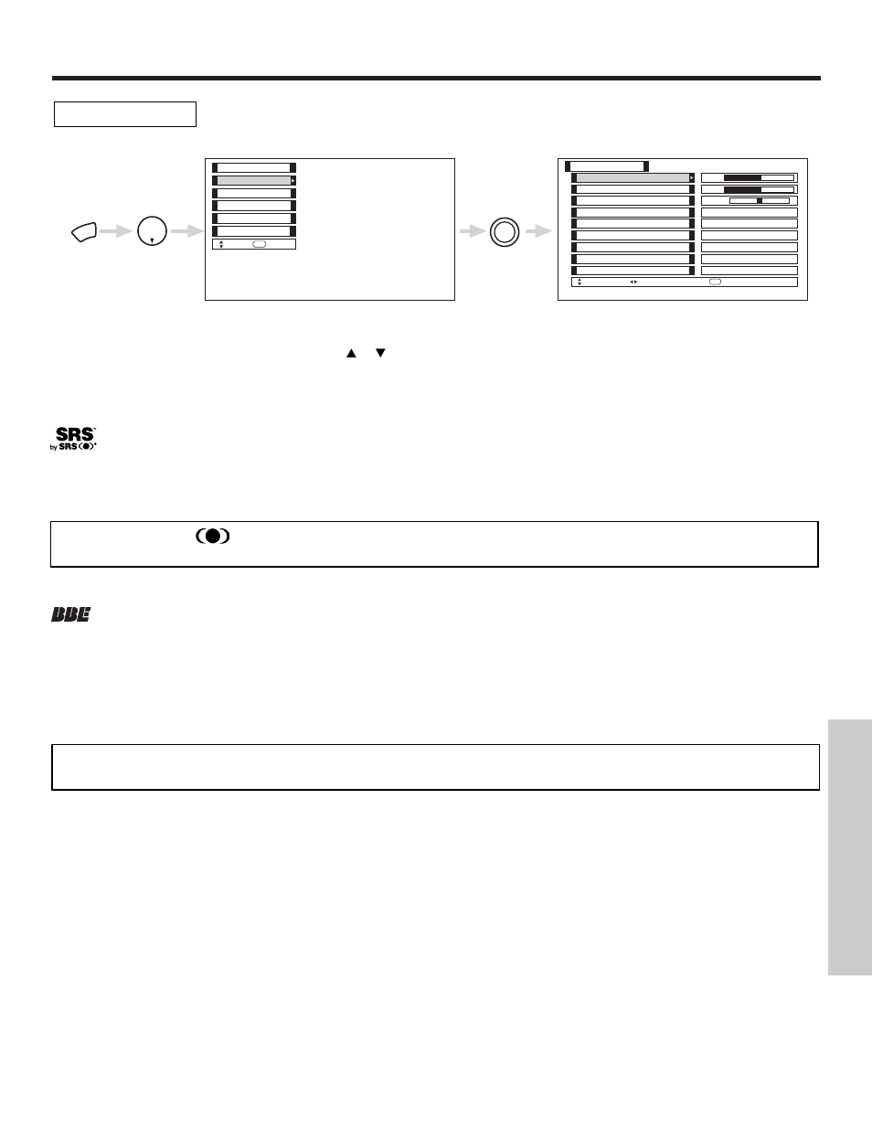 Audio, On-screen displa y | Hitachi 50V500 User Manual | Page 51 / 84