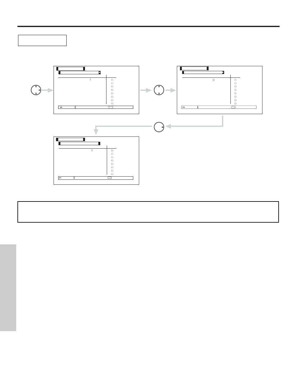 Channel manager, On-screen displa y | Hitachi 50V500 User Manual | Page 56 / 84