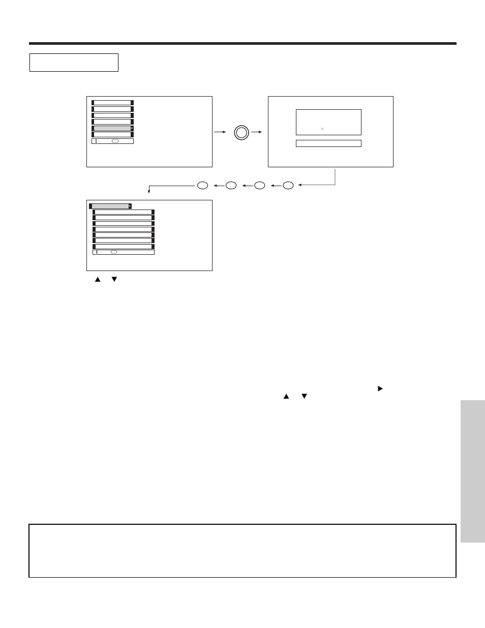 Locks, On-screen displa y | Hitachi 50V500 User Manual | Page 57 / 84