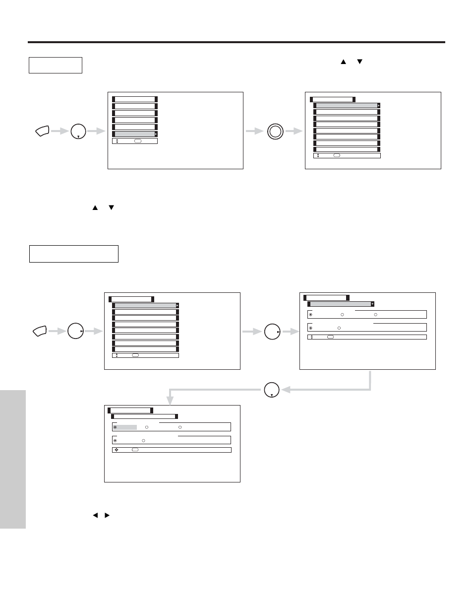 Setup, On-screen displa y | Hitachi 50V500 User Manual | Page 62 / 84