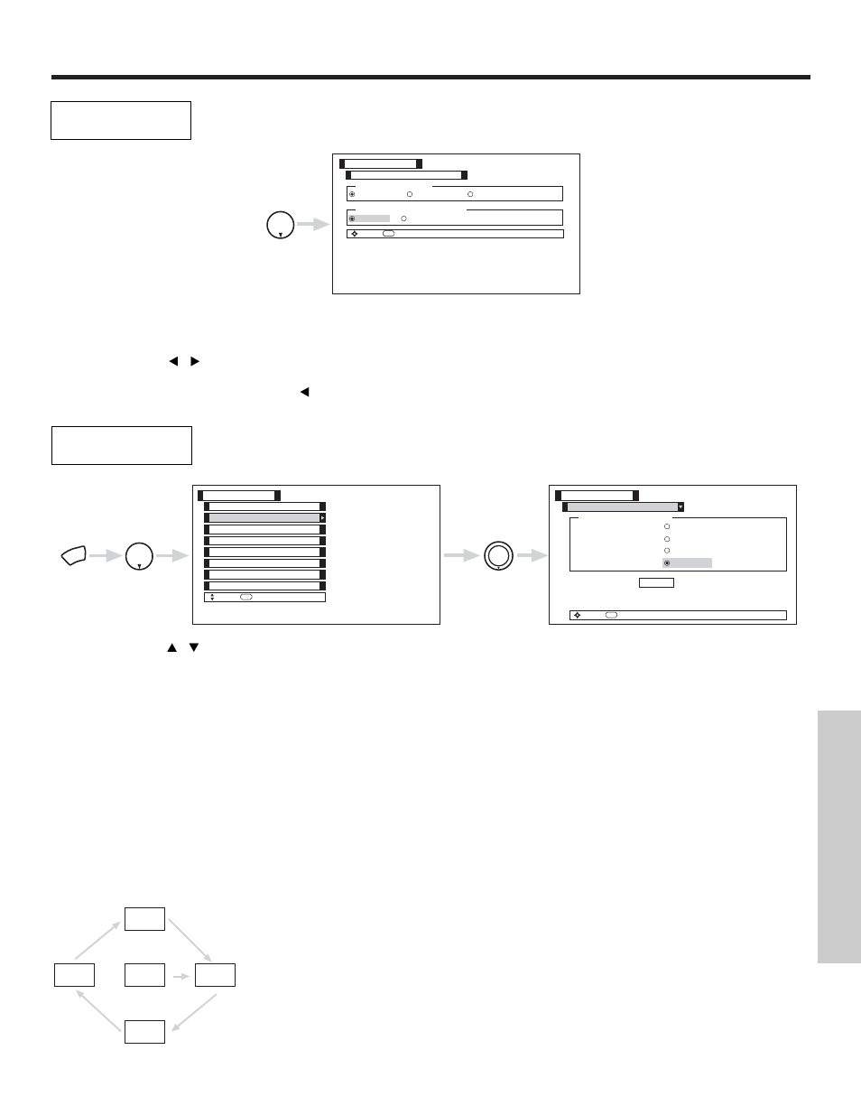 Setup, On-screen displa y | Hitachi 50V500 User Manual | Page 63 / 84