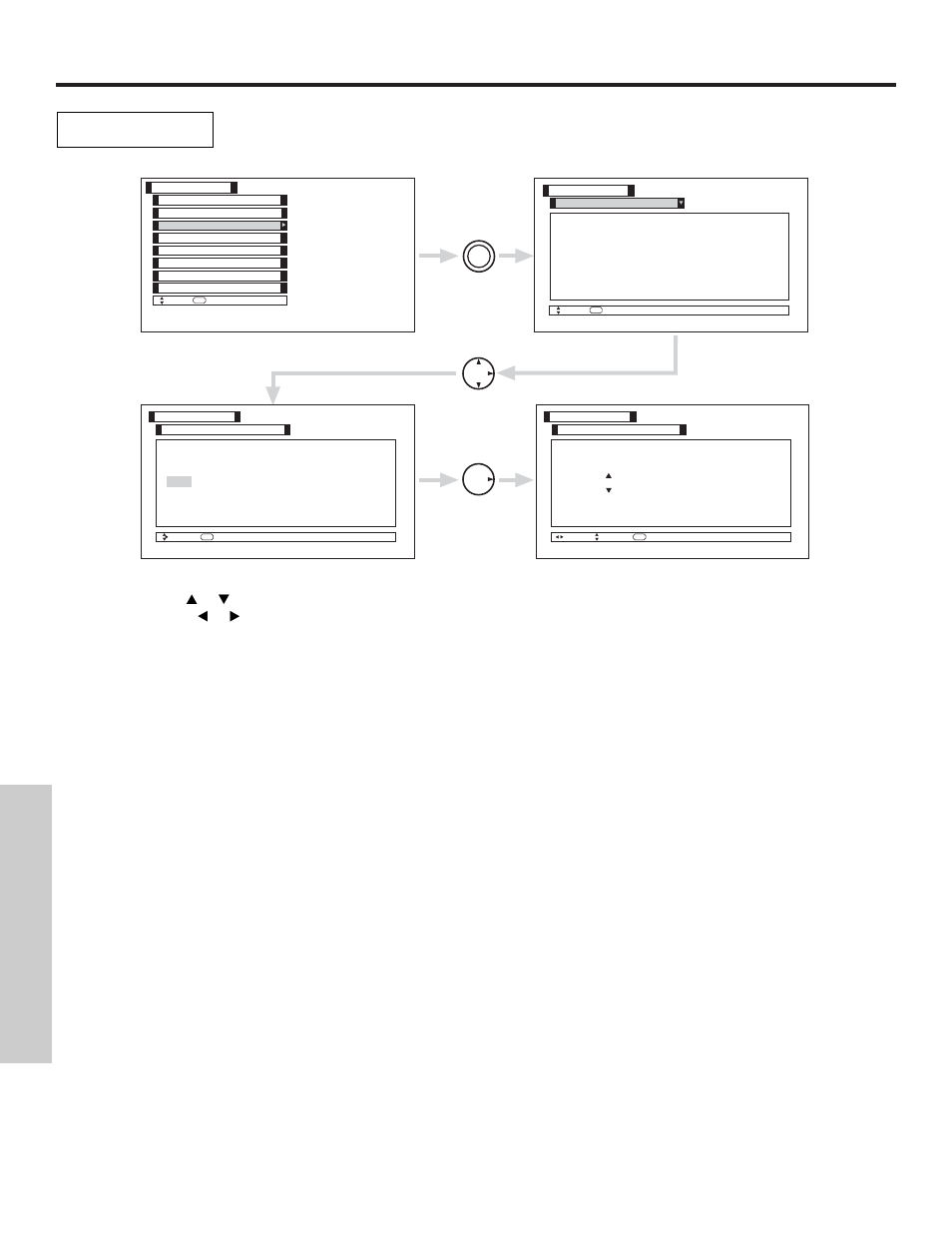 Setup, On-screen displa y | Hitachi 50V500 User Manual | Page 64 / 84