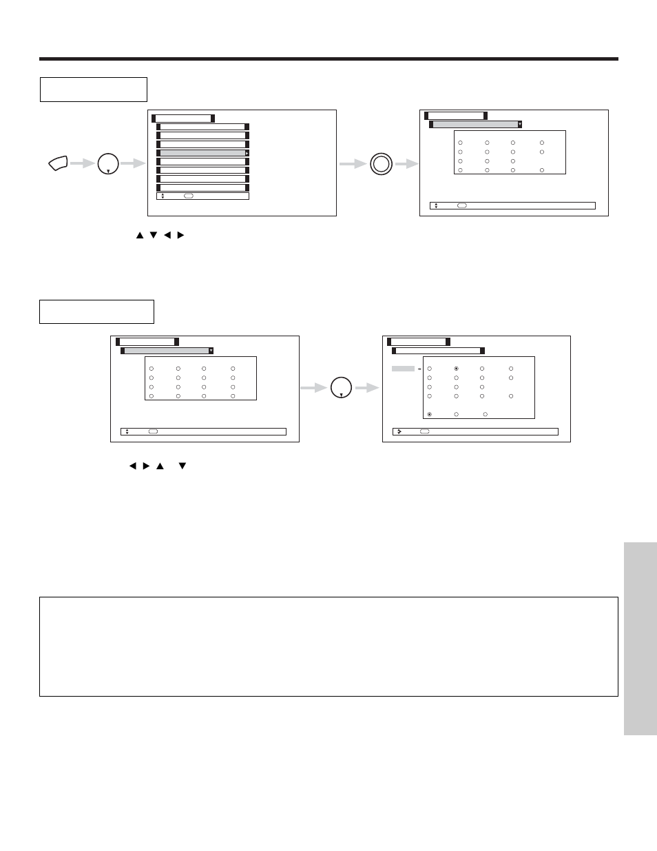 Setup, On-screen displa y | Hitachi 50V500 User Manual | Page 65 / 84