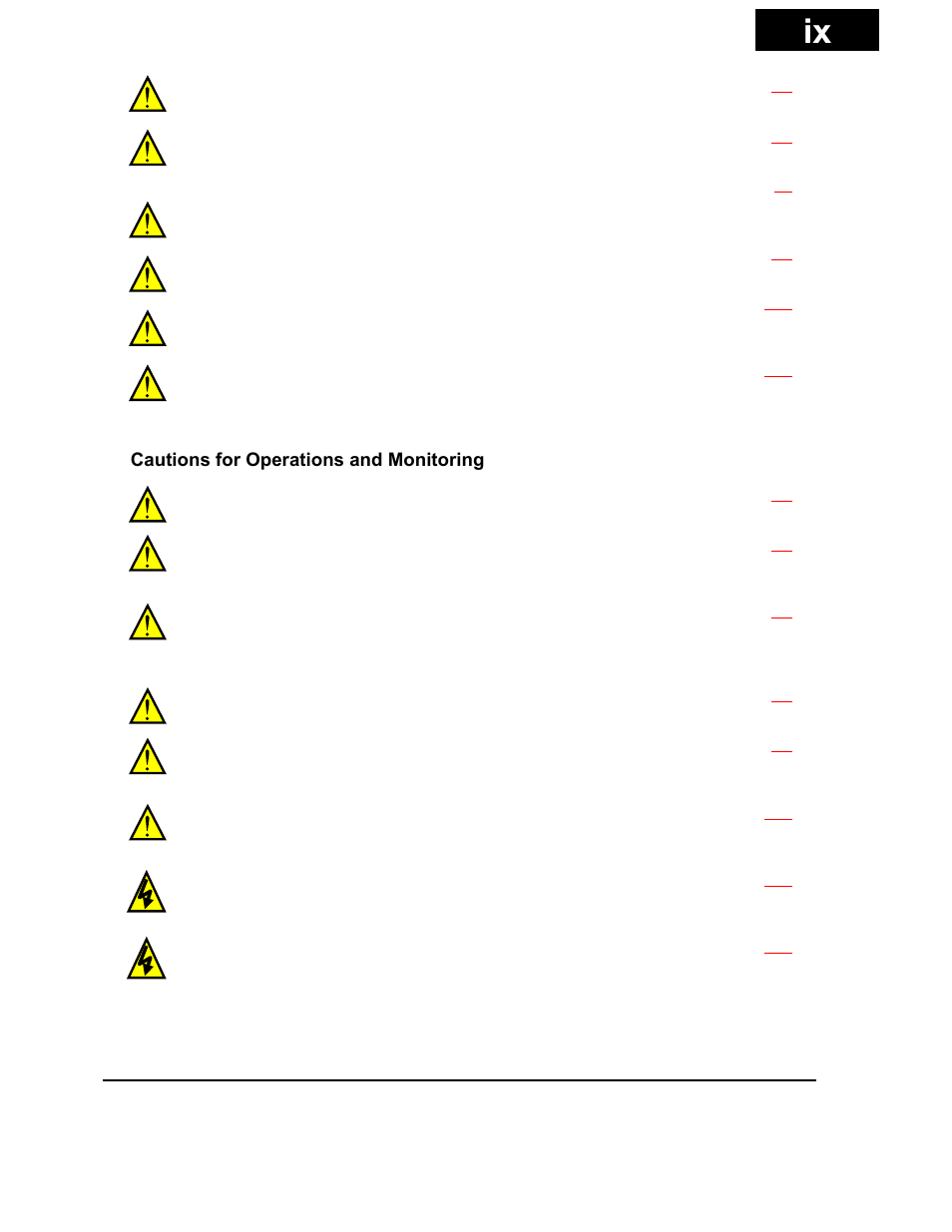 Cautions for operations and monitoring | Hitachi X200 Series User Manual | Page 10 / 286
