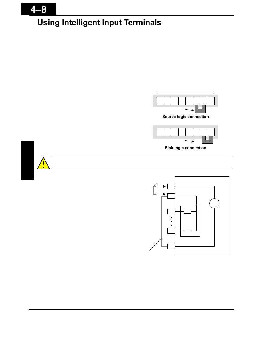 Using intelligent input terminals -8, Using intelligent input terminals | Hitachi X200 Series User Manual | Page 147 / 286