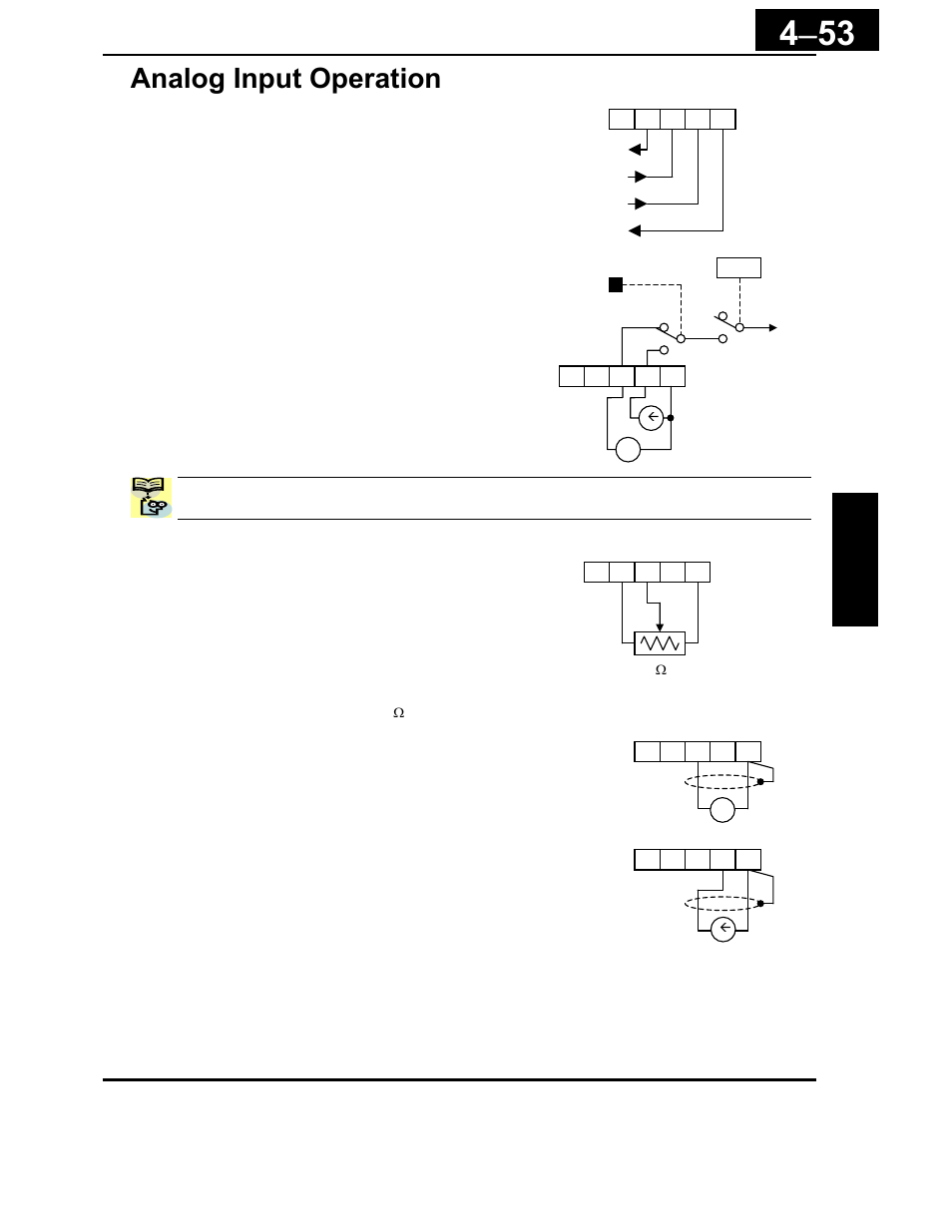 Analog input operation -53, Analog input operation | Hitachi X200 Series User Manual | Page 192 / 286
