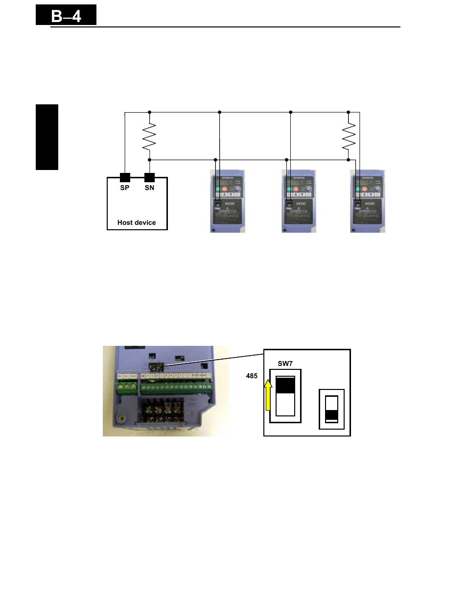 B − 4 | Hitachi X200 Series User Manual | Page 231 / 286