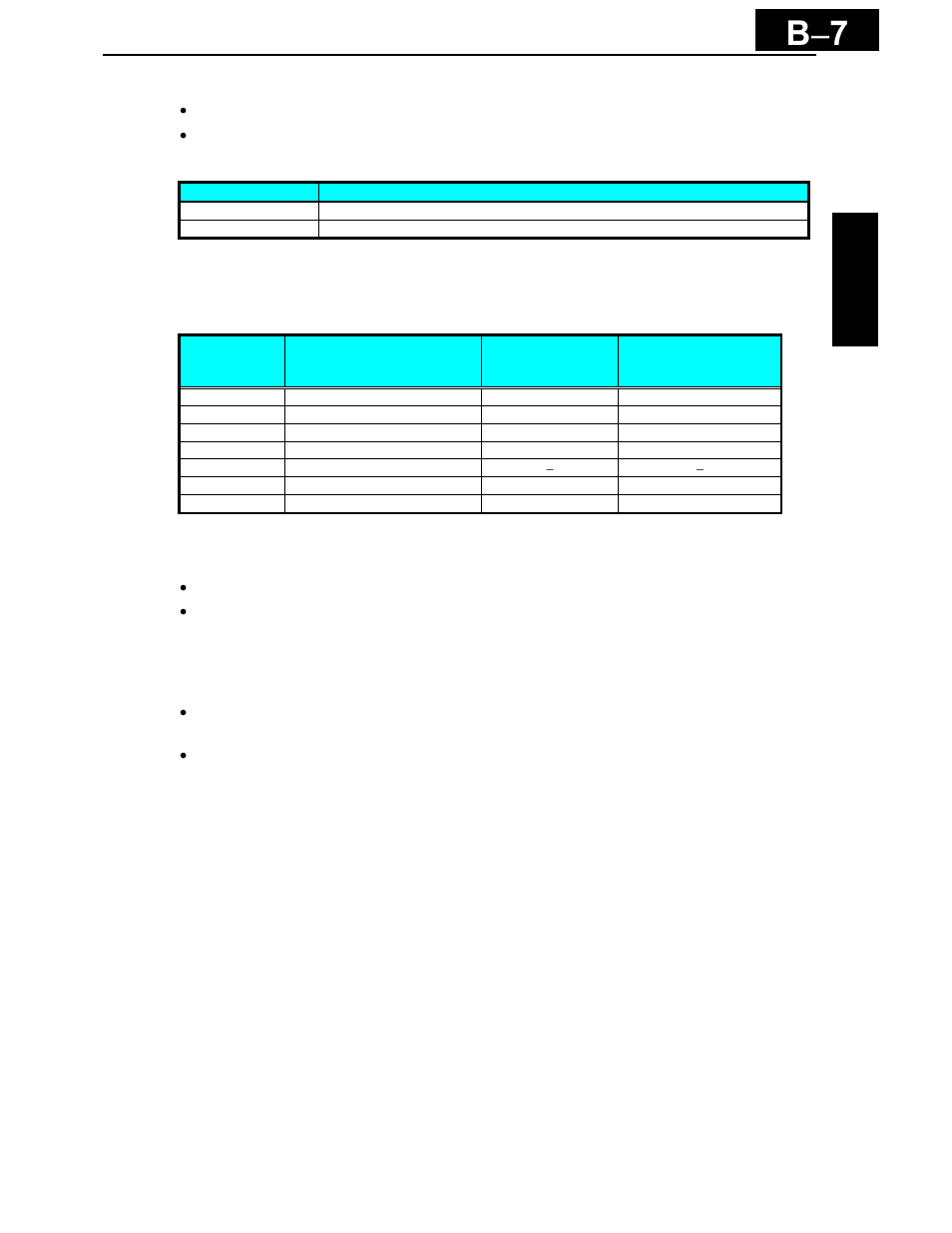 B − 7 | Hitachi X200 Series User Manual | Page 234 / 286