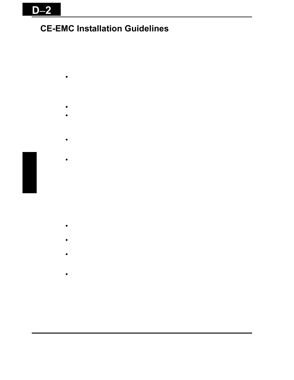 Ce-emc installation guidelines, D − 2 | Hitachi X200 Series User Manual | Page 277 / 286