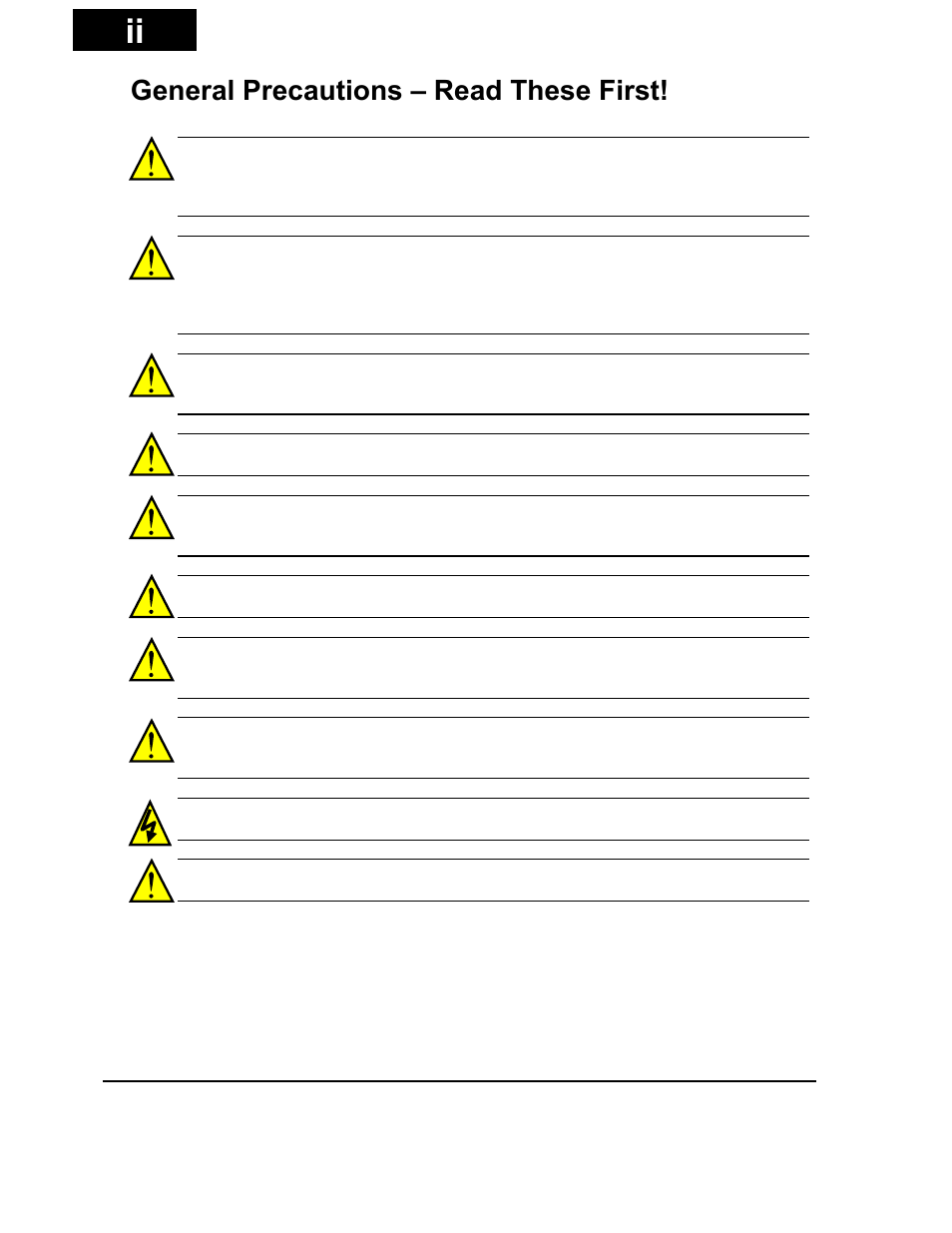 General precautions – read these first | Hitachi X200 Series User Manual | Page 3 / 286