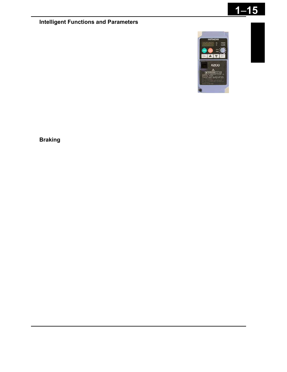 Hitachi X200 Series User Manual | Page 35 / 286