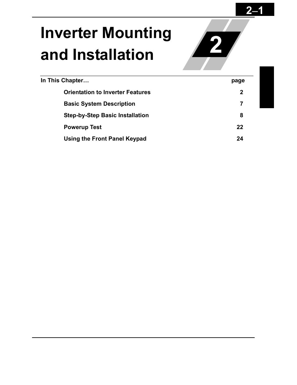 Chapter 2: inverter mounting and installation, Inverter mounting and installation | Hitachi X200 Series User Manual | Page 40 / 286