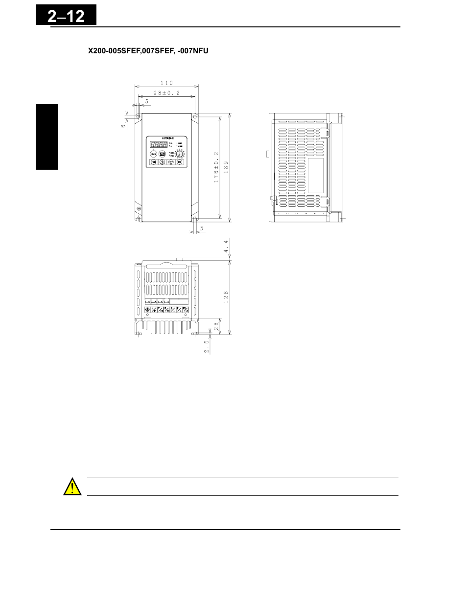 Hitachi X200 Series User Manual | Page 51 / 286