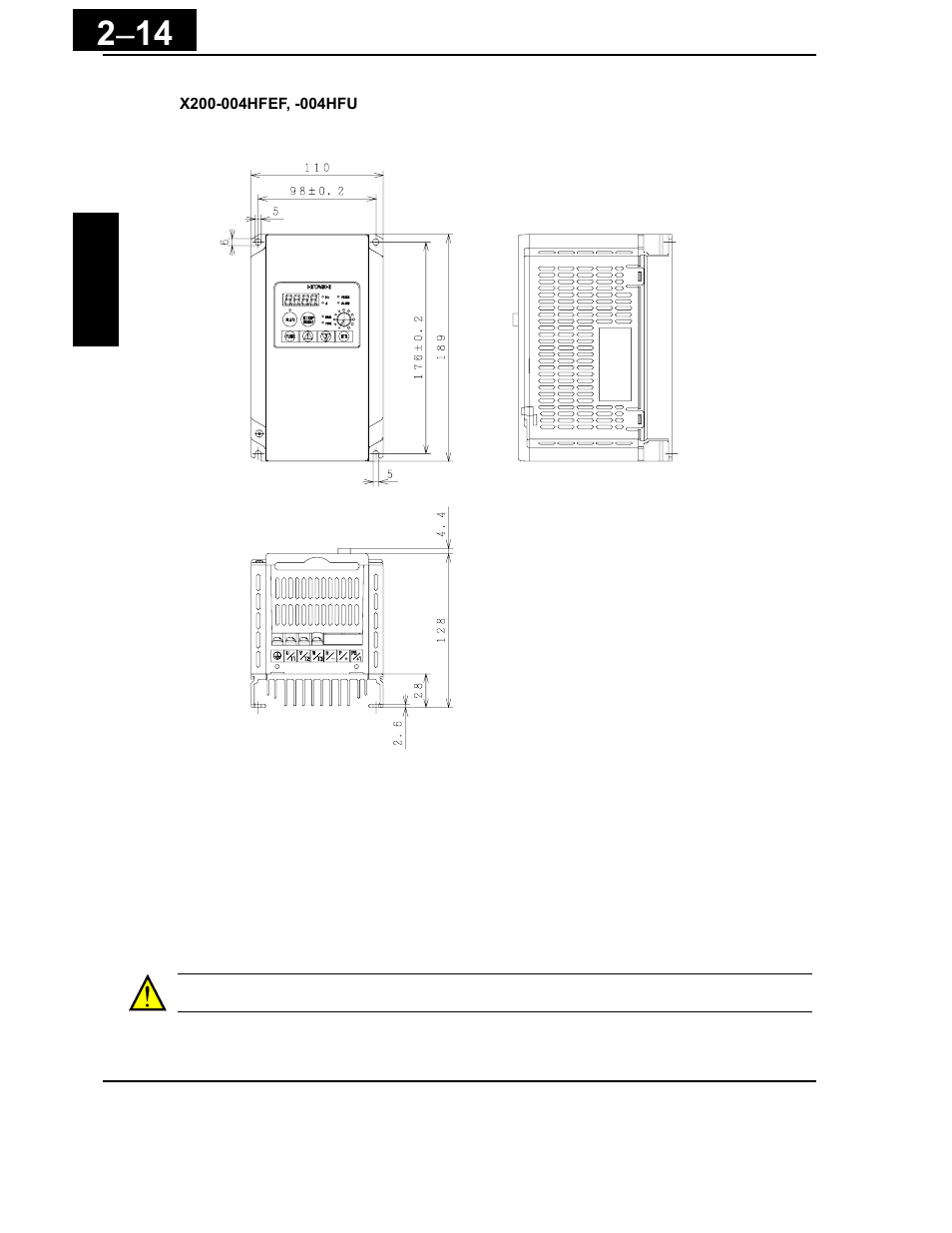 Hitachi X200 Series User Manual | Page 53 / 286