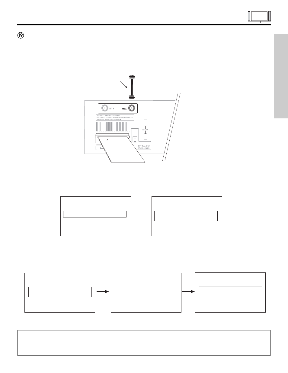 Rear panel jacks, First time use | Hitachi 42HDX61 User Manual | Page 13 / 100