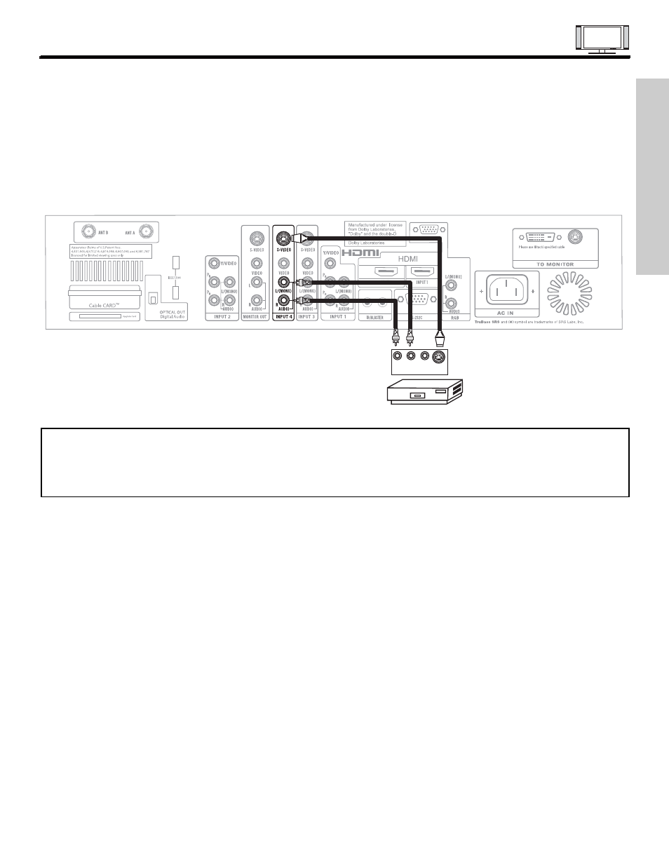 Connecting external video sources, First time use | Hitachi 42HDX61 User Manual | Page 17 / 100