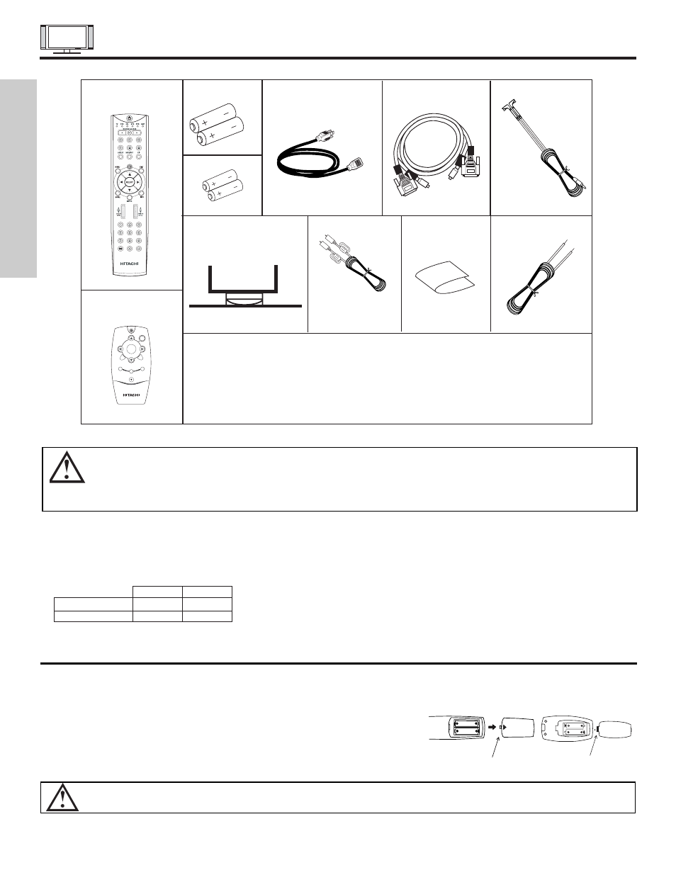 Accessories, First time use | Hitachi 42HDX61 User Manual | Page 4 / 100